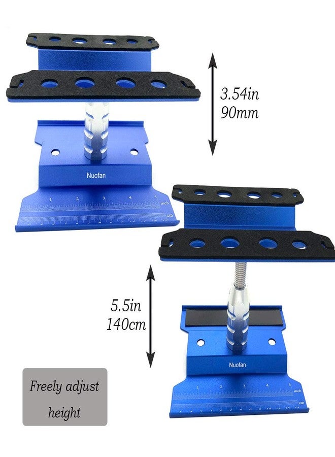 Nuofan RC Car Work Stand Aluminum Repair Workstation 360 Degree Rotation Lift Lower w/Screw Tray for 1/8 1/10 1/12 1/16 Scale Traxxas TRX4 Axial Arrma Redcat Losi RC Crawler Monster Truck Buggy - Image 4