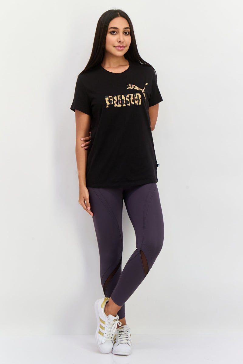 PUMA Women Sportswear Fit Short Sleeve Training Top, Black - Image 4