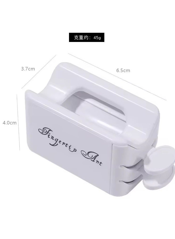 Goolsky French Portable Recovery Box For Nail Glitter Powder Container Recycling Dipping Powder Dust Tray Nail Art Caviar Sequin Storage - Image 2