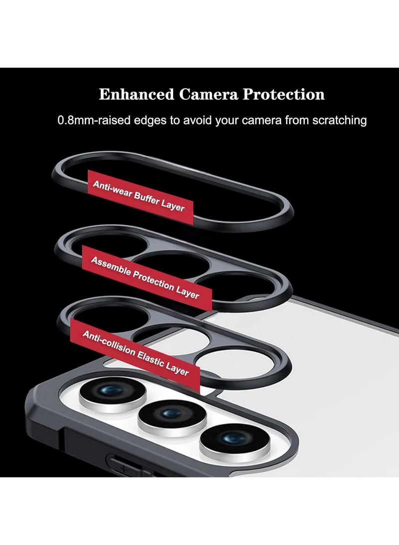 إكسوند غطاء لهاتف ZTE Nubia Red Magic 10 Air، بغطاء خلفي مقاوم للصدمات من TPU + PC، حامل مغناطيسي دوّار بزاوية 360 درجة، غطاء خلفي غير لامع شفاف مقاوم للاصفرار - Image 5