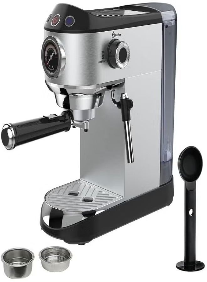 Sokany Coffee Maker, 1 Liter, 1450 Watts, Black & Silver - SK-696B - Image 1