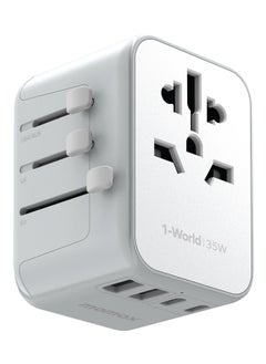 Momax Momax 1world pd35w 5 ports ac travel charger white  - Image 1
