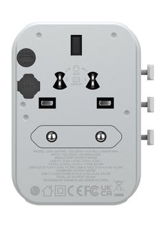 Momax Momax 1world pd35w 5 ports ac travel charger white  - Image 5