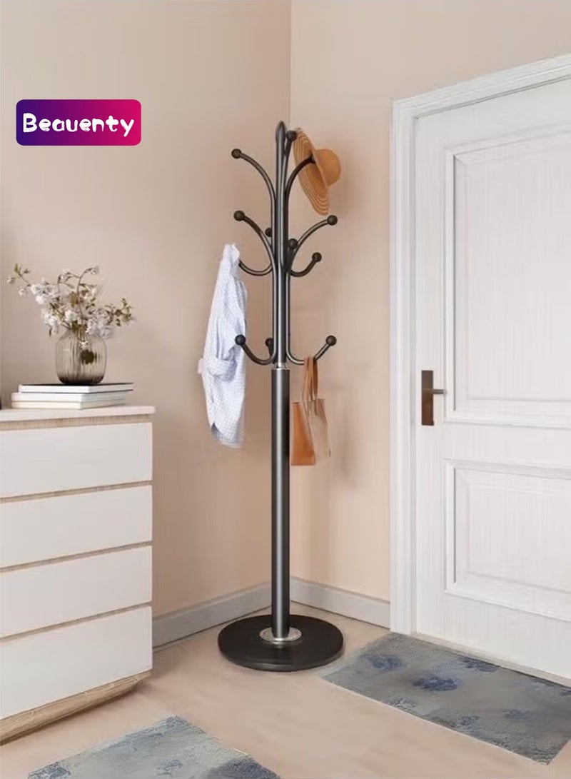 Beauenty Elegant metal coat rack and rack with a fixed base and 12 hooks - a modern and practical design - Image 1