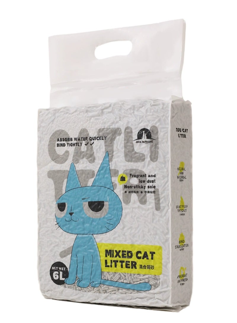 مختلطة القط القمامة القمامة القط ، خالية من الغبار ، من السهل التكتل ، رائحة السيطرة ، وانخفاض بقايا ( الخيزران الفحم نكهة ) - Image 1