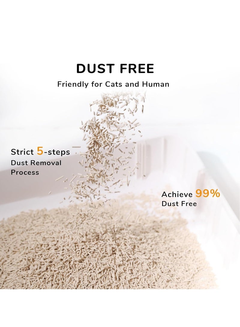 مختلطة القط القمامة القمامة القط ، خالية من الغبار ، من السهل التكتل ، رائحة السيطرة ، وانخفاض بقايا ( الخيزران الفحم نكهة ) - Image 3