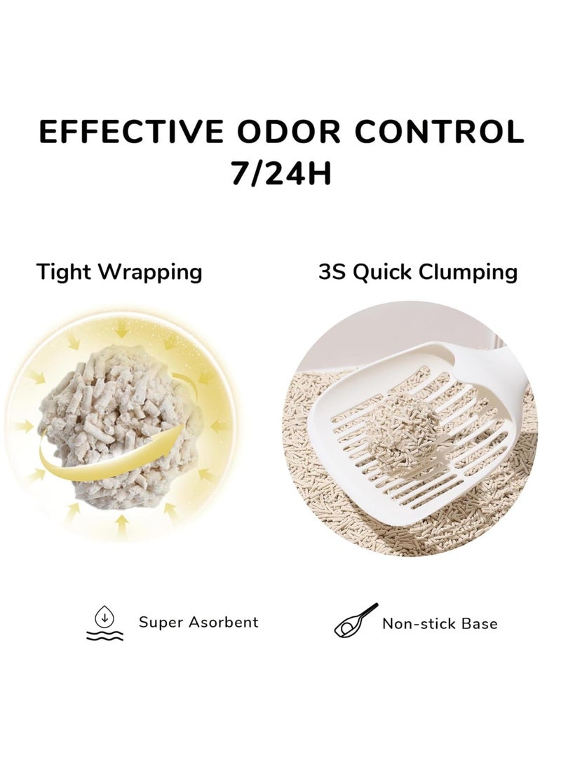 مختلطة القط القمامة القمامة القط ، خالية من الغبار ، من السهل التكتل ، رائحة السيطرة ، وانخفاض بقايا ( الخيزران الفحم نكهة ) - Image 5