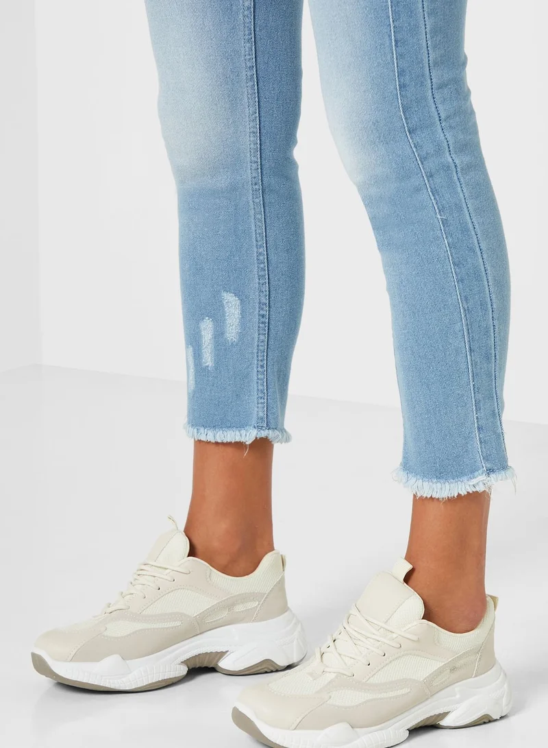 Ginger Frayed Hem Jeans