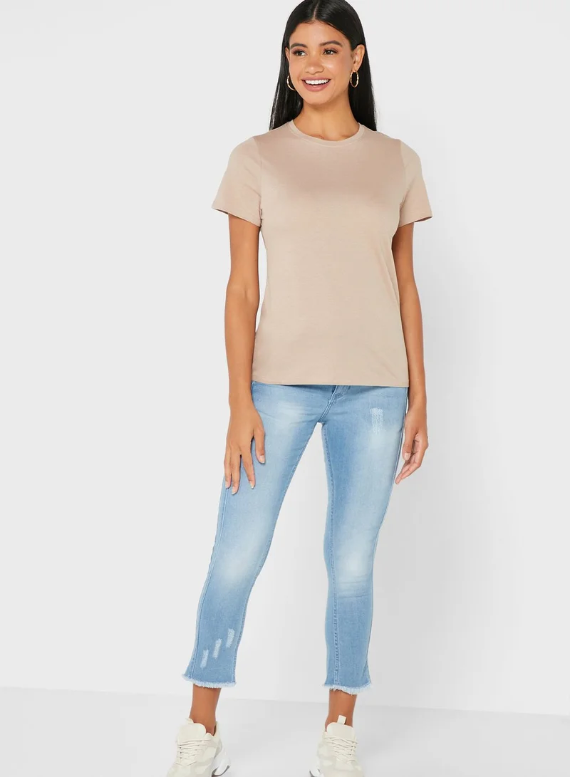 Ginger Frayed Hem Jeans