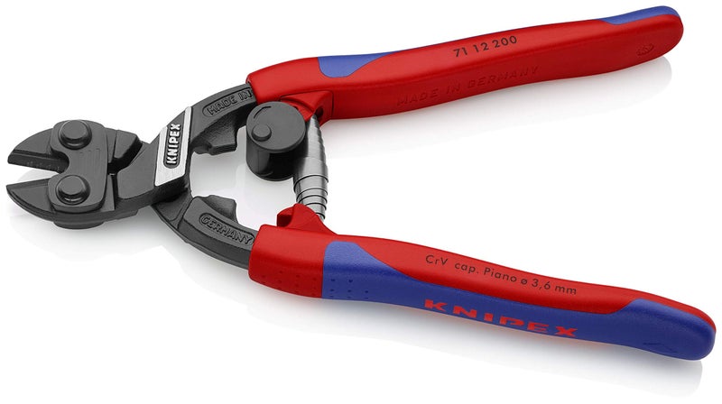 KNIPEX - 7112200 Tools 71 12 200, Comfort Grip High Leverage Cobolt Cutters with Opening Lock and Spring - Image 2