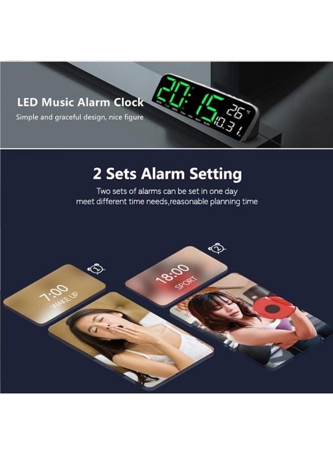 CRONY JH-8025 Led Digital Calender Clock LED perpetual calendar electronic clock - Image 4