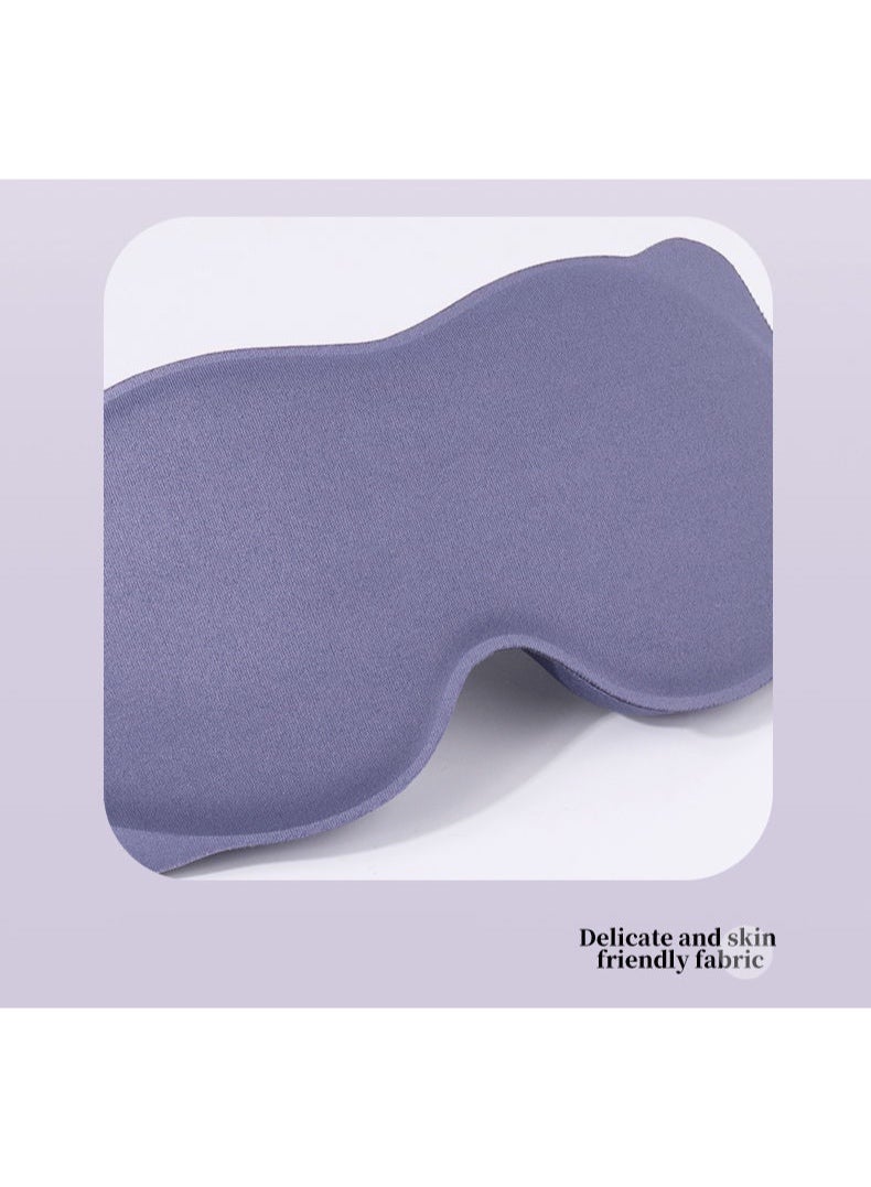 Sleep Mask, 3D Eye Mask for Sleeping, Women Men Side Sleeper, No Eye Pressure 100% Blocking Light Sleeping Mask with Adjustable Strap Blindfold Yoga, Traveling, Nap, Purple - Image 3