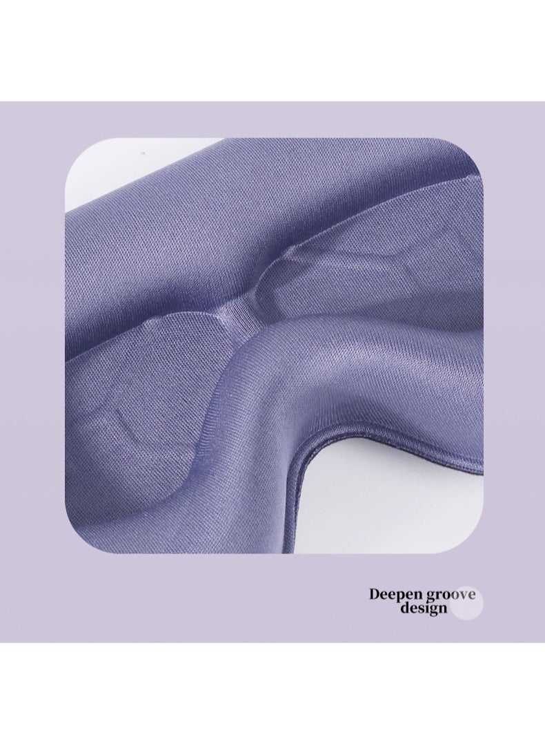 Sleep Mask, 3D Eye Mask for Sleeping, Women Men Side Sleeper, No Eye Pressure 100% Blocking Light Sleeping Mask with Adjustable Strap Blindfold Yoga, Traveling, Nap, Purple - Image 4