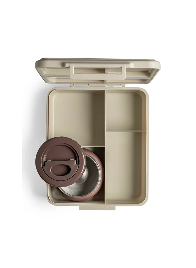 Citron Grand Lunchbox With 4 Compartments For Kids - Includes 1 Thermos Food Jar, Leak Proof And Bpa Free Lunch Box For Kids - Vehicles
