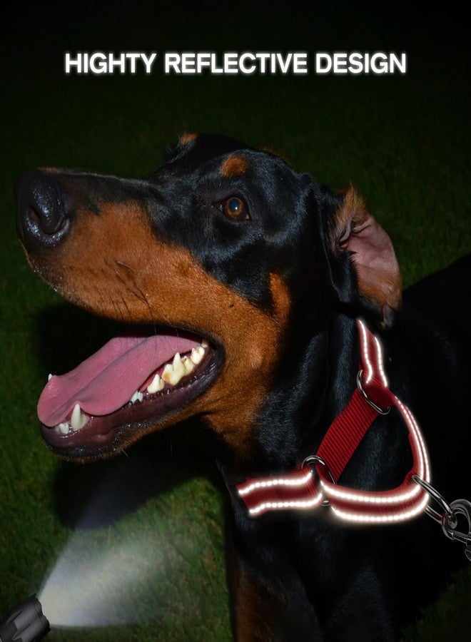 Joytale Martingale Collar for Dogs, Reflective Heavy Duty for Safety, Quick Release Buckle, Adjustable Nylon Collars for Small Dogs Walking Training, Red,S - Image 5