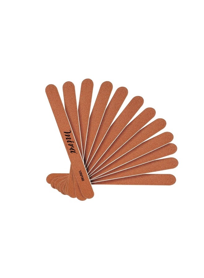 ميرا مبرد أظافر خشبي احترافي مستقيم، 50 قطعة ميرا 713 - Image 1