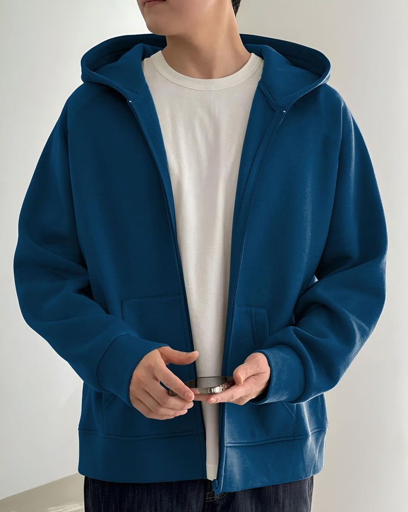 AUSK Men Jacket with hooded Neck || Mens Hoodies Sweatshirt || Hoodie Jacket for winter - Image 2