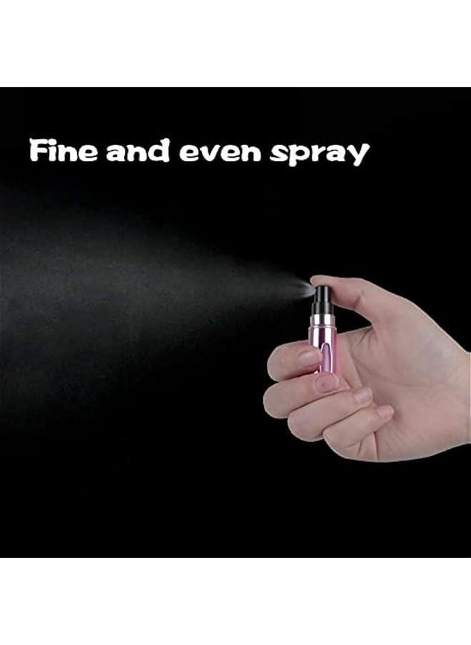 Generic 4Pcs Refillable Perfume Atomizer Bottles，Portable Mini Separate Perfume Bottle，Travel and Outings Spray Boxes Dispensers 5ml/0.2oz (Pink)  - Image 3