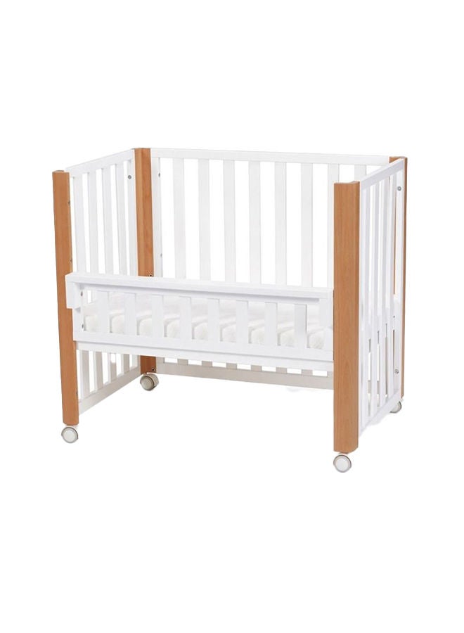 Kinderkraft Wooden Cot With Pen Function Koya + Mattress