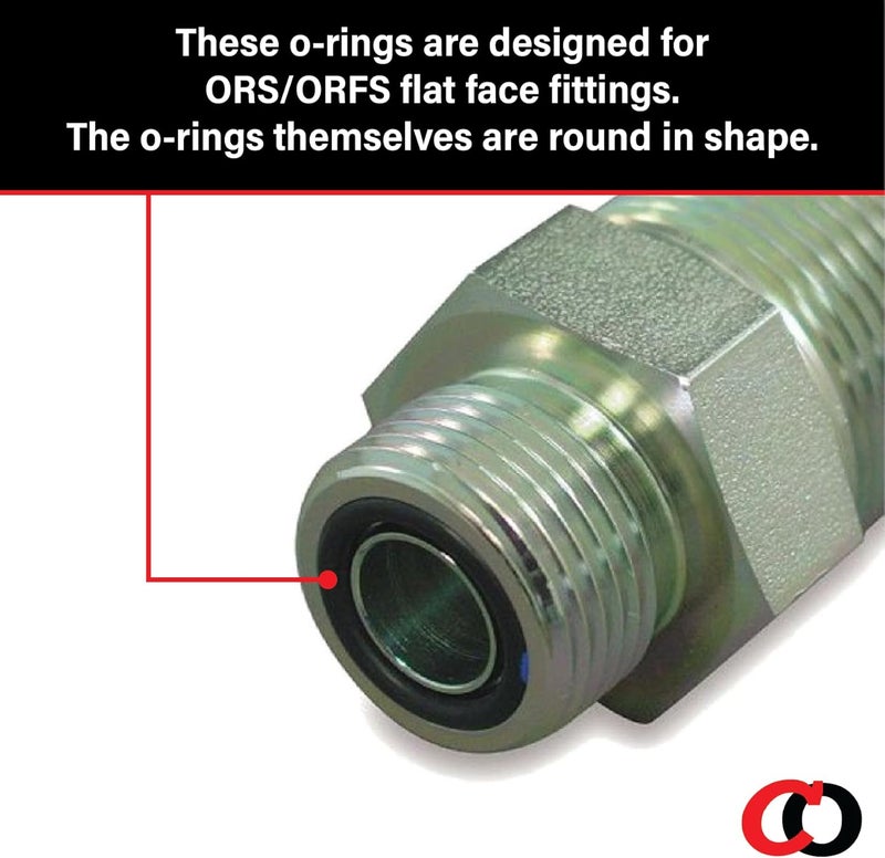 Captain O-Ring طقم مانع التسرب الهيدروليكي ORS ذو الوجه المسطح من كابتن أوي-رينغ (بونا 90 / طقم BN90-180 قطعة) - Image 5