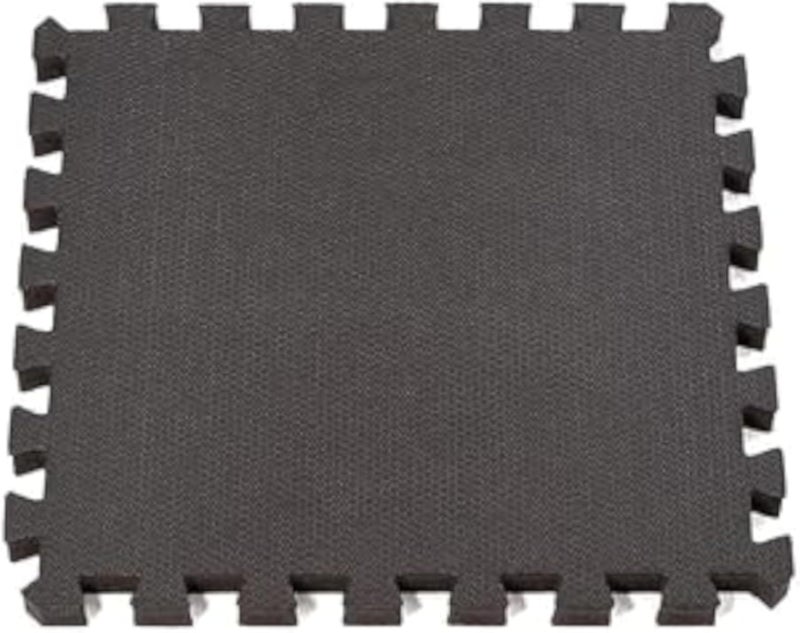 Foam tiles floor gym playground kids rooms black color 20mm thick 100x100cm