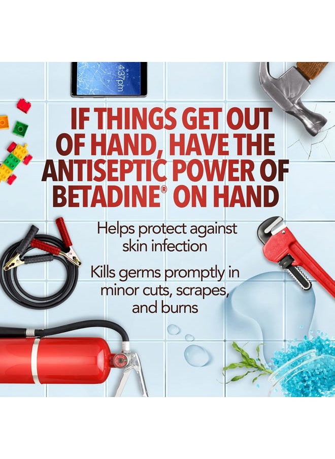 BETADINE Antiseptic First Aid Spray, Povidone-iodine 5%, Infection Protection, Kills Germs In Minor Cuts Scrapes And Burns, No Sting Promise, No Alcohol or Hydrogen Peroxide, 3 FL OZ  - Image 3