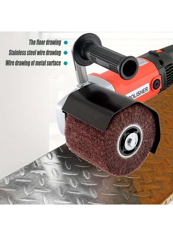 Nylon Polishing Drum 120x100x19mm 120 Grit For Stainless Steel Aluminum Iron Electric Tool - Image 5