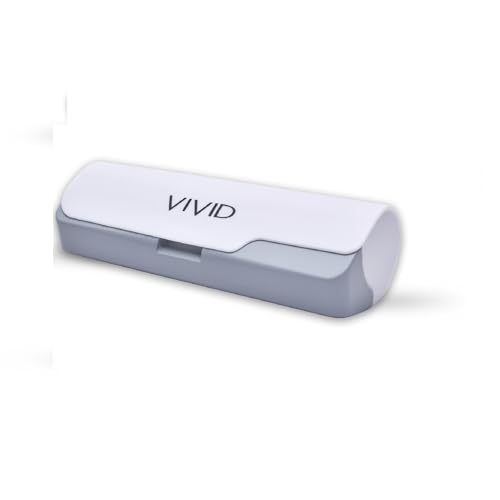 VIVID VividVisionInt® Unisex Hard Shell Protective sPECS Case Cover Eyewear Spectacles For Men and Women AP-442-OP SUNFLOWER-O (WHITE-GREY)-AP-442 - Image 1