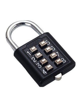 Combination Lock, 8 Digits Password Code Combination Padlock, Ergonomic Design Durable Smart Lock, Compact And Portable Anti Theft Lock For Door Luggage Travel, (1pc, Black) - pzsku/Z16EA7DA23601F0F63679Z/45/_/1729157897/9030df16-a916-42f3-b75c-687e56b98c40