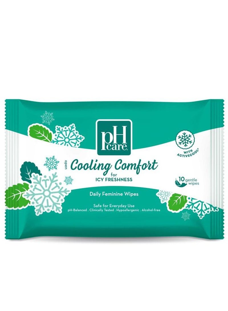 Ph Care pH Care Daily Feminine Wipes Cooling Comfort 10s  - Image 1