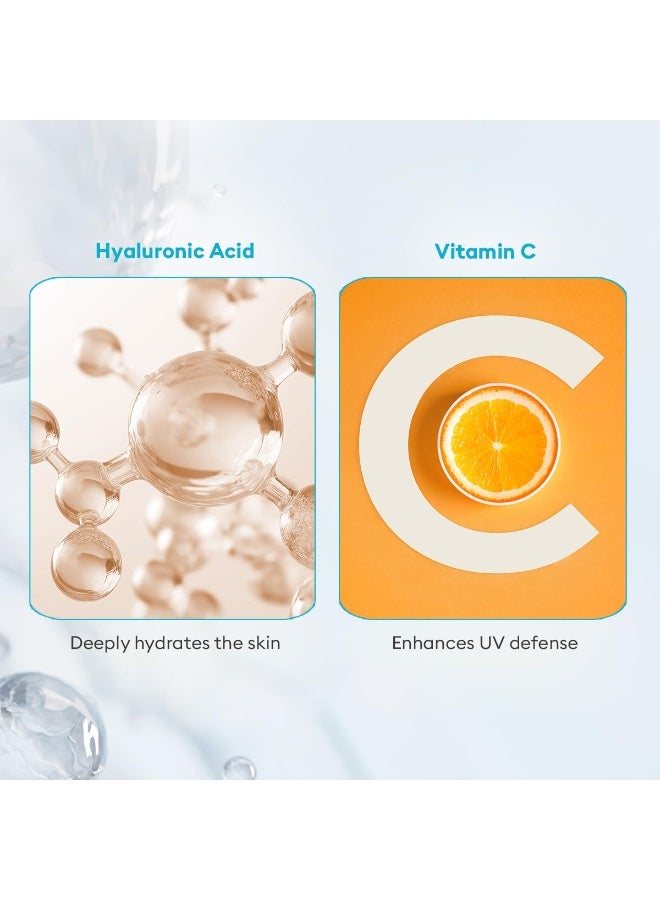 VLCC 10g Sampler Aqua Light Sunscreen Gel SPF 50 PA+++ | Fast-Absorbing, Non-Greasy, No White Cast | Broad Spectrum UV Protection | Hyaluronic Acid & Vitamin C | Lightweight, Hydrating, Dry Touch. - Image 4