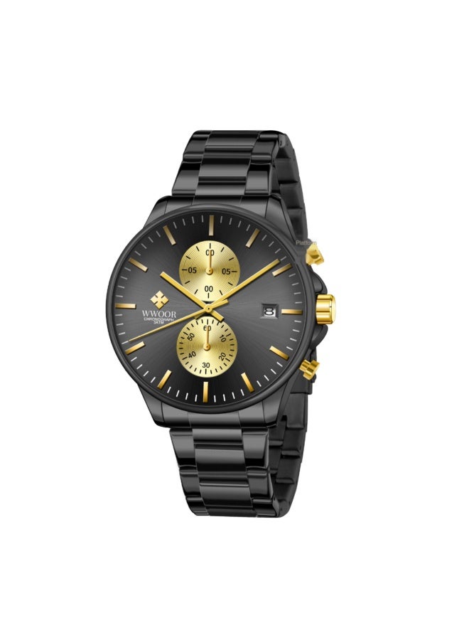 Watches for Men Watch Quartz Luxury Stainless Steel Water Resistant Chronograph Watch