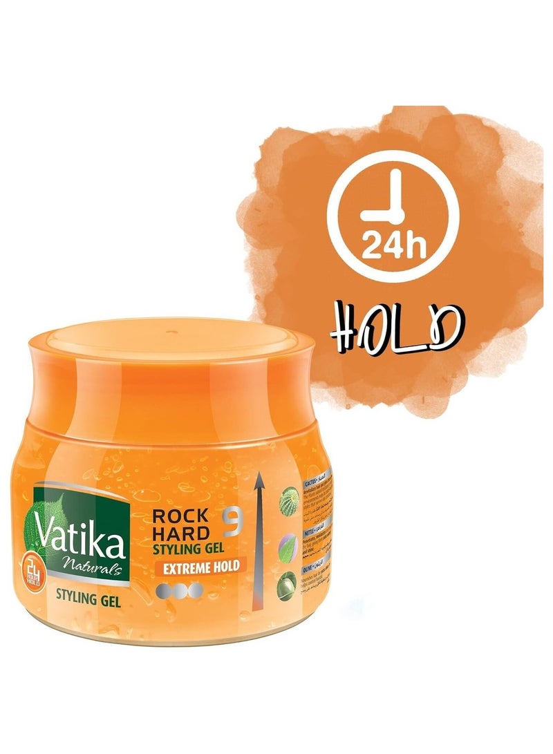 VATIKA Vatika Orange Rock Hard styling Hair Gel 500ml - Image 2