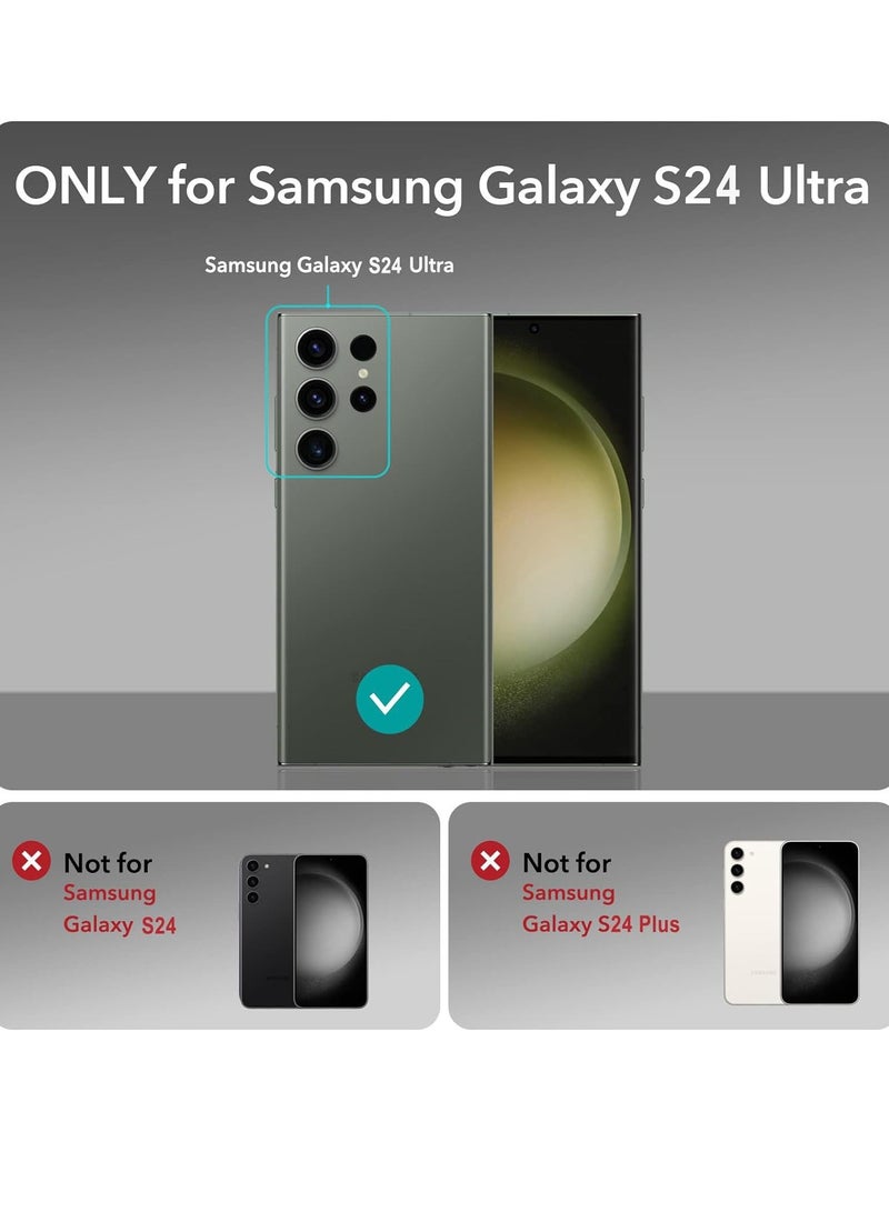 BORTONY Samsung Galaxy S24 Ultra Case Cover 6.8 Inch Crystal Clear Anti Yellowing Case Shockproof Bumper Protective Phone Cover for Galaxy S24 Ultra - Image 2