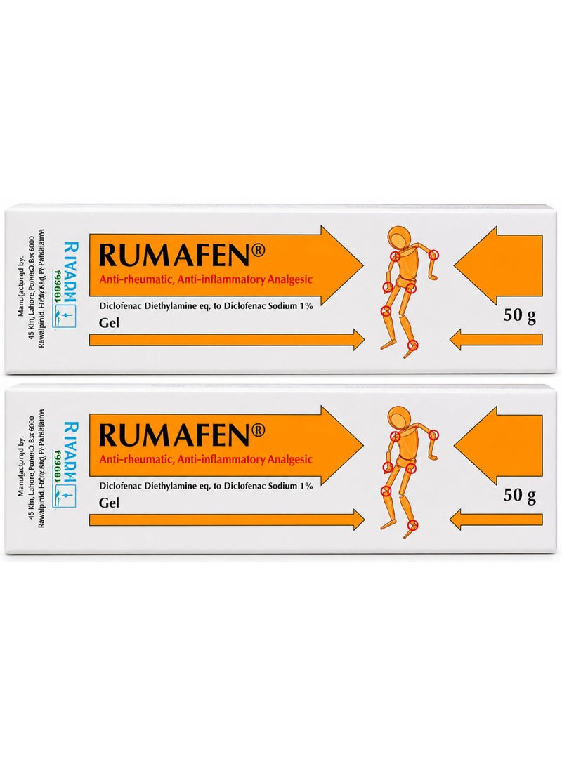 RUMAFEN Pack Of 2 Rumafen Gel 1% 50 gm - Image 1