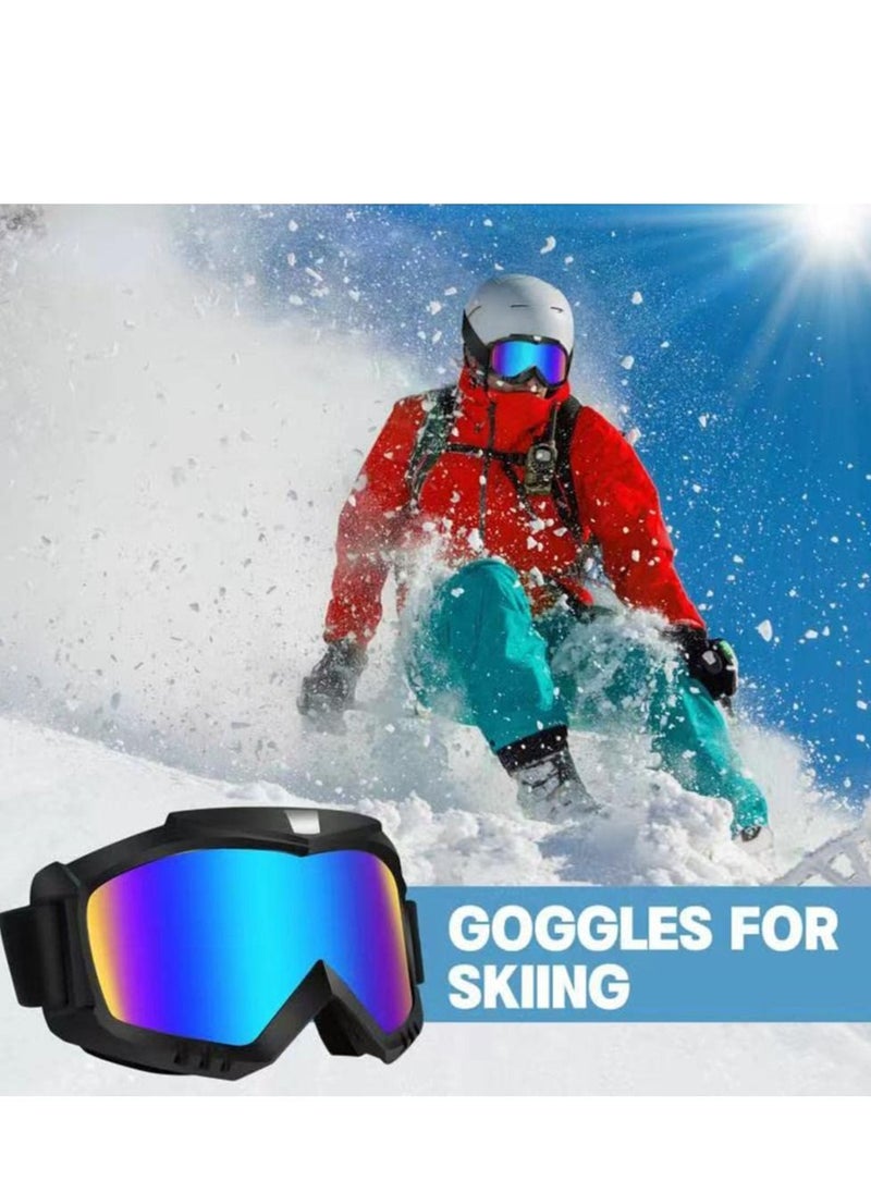 Generic - Dirt Bike Goggles Motorcycle ATV Riding Ski Windproof Glasses Racing Helmet for Adults Men Women Youth Kids 2 Pack - Image 1