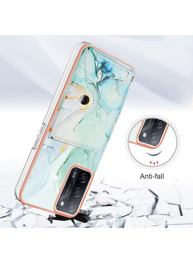 اس-توب جراب لهاتف OPPO A53s 5G / A55 5G / A54 4G / A16 جراب هاتف بنمط رخامي مزود بفتحة بطاقة IMD - Image 2