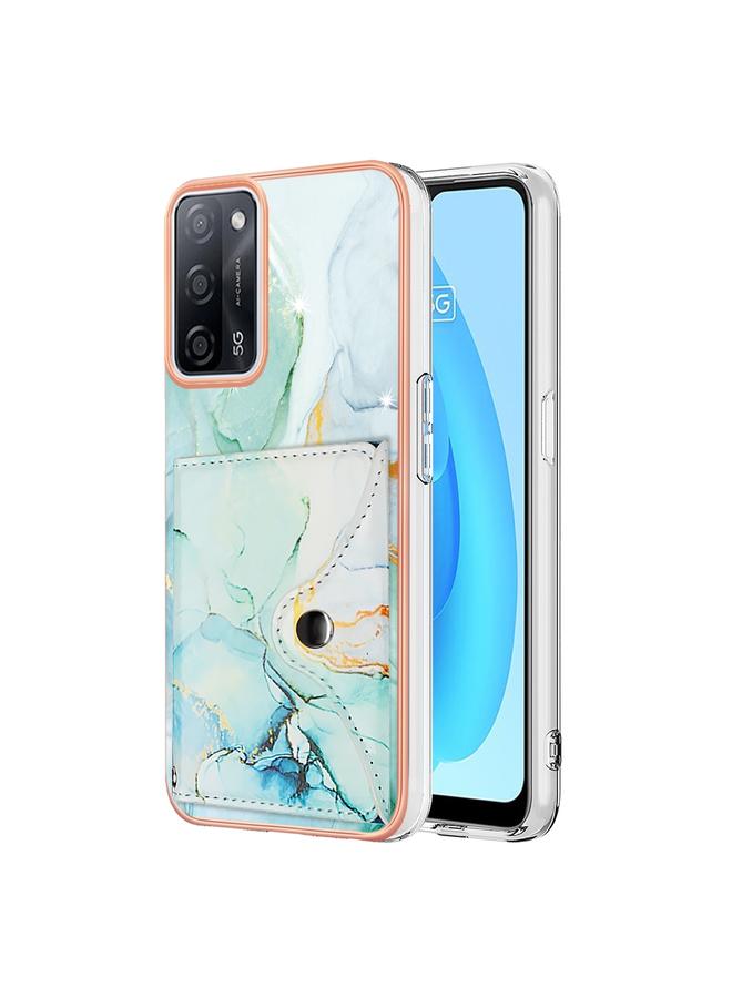 اس-توب جراب لهاتف OPPO A53s 5G / A55 5G / A54 4G / A16 جراب هاتف بنمط رخامي مزود بفتحة بطاقة IMD - Image 1