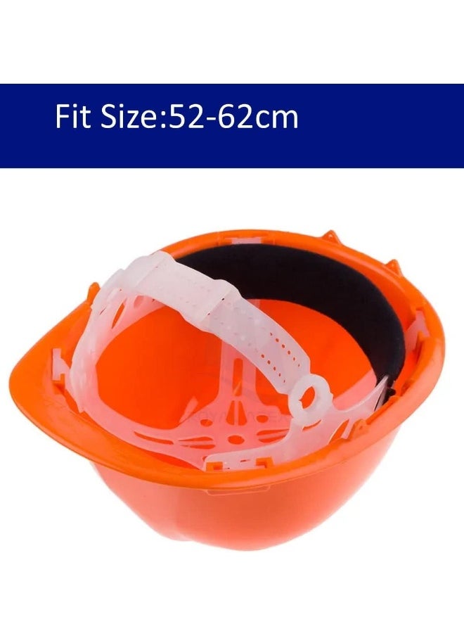 Royal Apex Adjustable Polyethylene 6-Point Industrial Safety Helmet - Protective Construction Work Cap For Industrial And Structural Workers