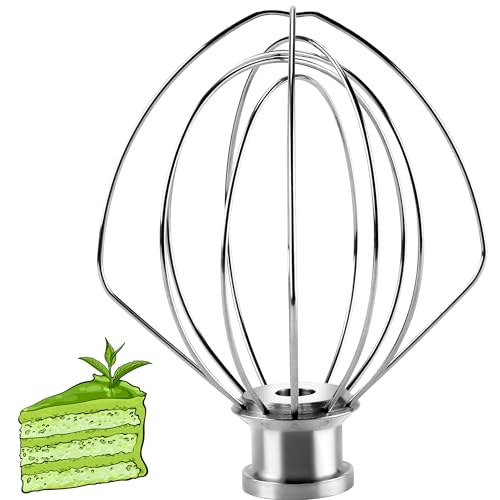 Sikawai K45WW Wire Whip Attachment for Tilt-Head Stand Mixer 6-Wire Fits For k-i-t-c-h-e-n-a-i-d 4.5-5QT Title-Head Stand Mixer K45 KSM90,Stainless Steel,Egg Cream Stirrer,Cakes Mayonnaise Whisk by Sikawai - Image 1