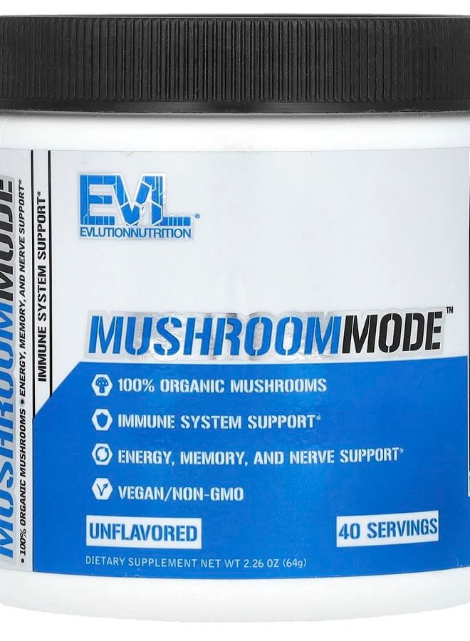 EVLUTION NUTRITION MushroomMode Unflavored 2.26 oz (64 g) 