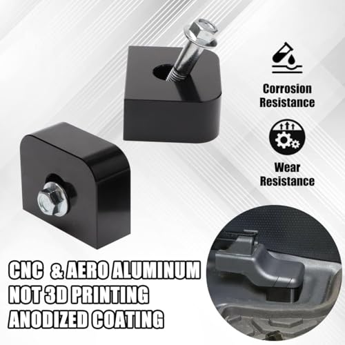 URLWALL 1'' Seat Spacer Lifting Rear of Front Seats, Adjustable Driver Passanger Seat Riser Lift Seat Recline Kit for 2005-2022 Toyota Tacoma, 2003-2022 4Runner, 2007-2014 FJ Cruiser, Lexus GX (Black) - Image 4