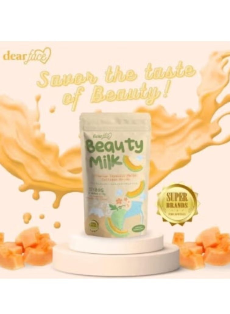 دير فيس مشروب حليب الكولاجين من دير فيس بيوتي مع الشمام الياباني - Image 1