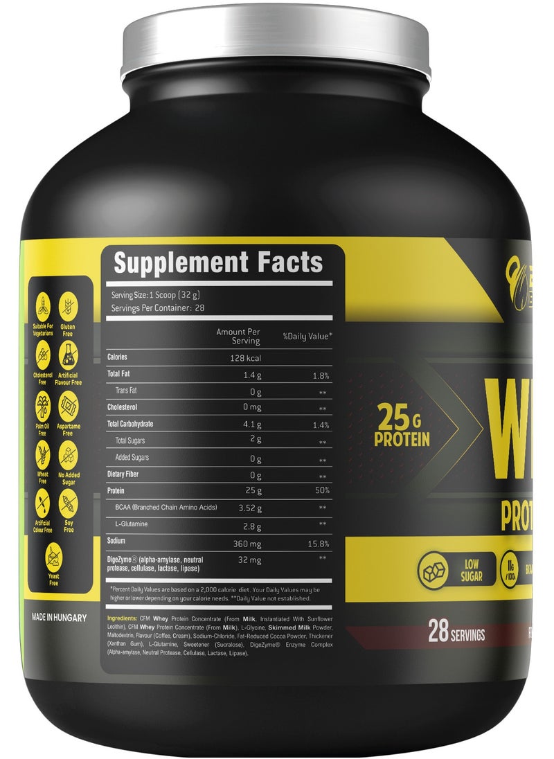 Body Builder 100% whey protein - Caramel Latte Flavor - 2lb, Elite Whey Protein Blend for Optimal Muscle Growth and Recovery, Rich in BCAAs, Glutamine and Digestive Enzymes, perfect post workout fuel  - Image 3