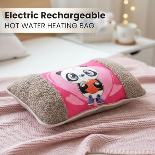 Antil's Soft Velvet Electric Rechargeable hot Water Heating Bag/Hot Bottle Pouch Pad with Auto Cut for Pain Relief and Body Warming (Multi-Color) - Image 2