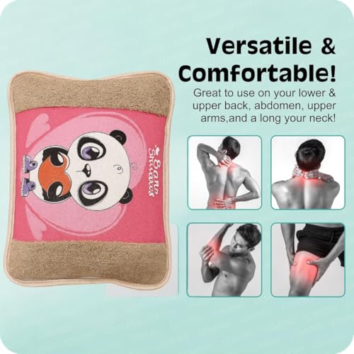 Antil's Soft Velvet Electric Rechargeable hot Water Heating Bag/Hot Bottle Pouch Pad with Auto Cut for Pain Relief and Body Warming (Multi-Color) - Image 3