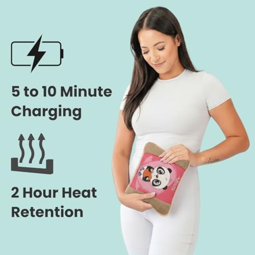 Antil's Soft Velvet Electric Rechargeable hot Water Heating Bag/Hot Bottle Pouch Pad with Auto Cut for Pain Relief and Body Warming (Multi-Color) - Image 5