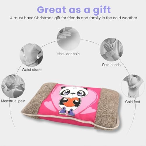 Antil's Soft Velvet Electric Rechargeable hot Water Heating Bag/Hot Bottle Pouch Pad with Auto Cut for Pain Relief and Body Warming (Multi-Color) - Image 4