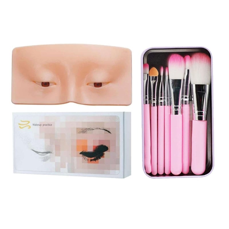 Tip 'n' Top Eye Make Up Practice Dummy Make Up Practice Face Board For Beginners and Make Up Artists with 1 Brush kit (7brushes) Included - Image 4