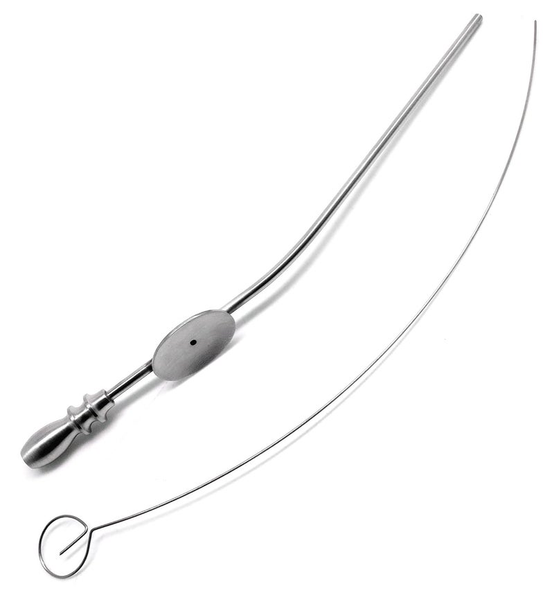 SUPERIOR INSTRUMENTS ENT Baron Curved Tube 5fr Size 1.7mm Stainless Steel Upgraded Superior Implant Instruments - Image 1